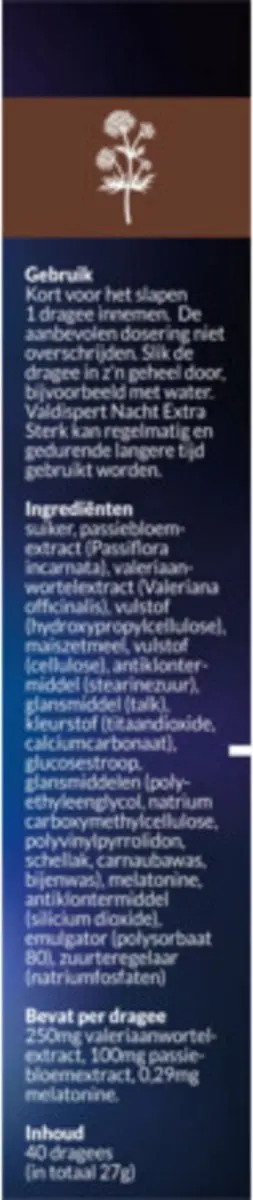 Valdispert Nacht Sterk 80g - 2x40 Tabletten