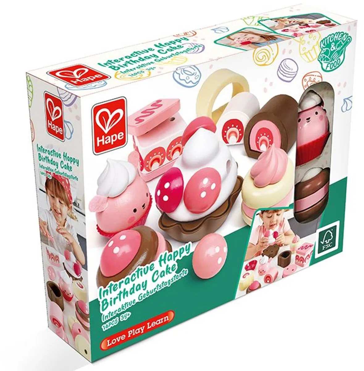 Hape Aardbeien Dessertset - Rood