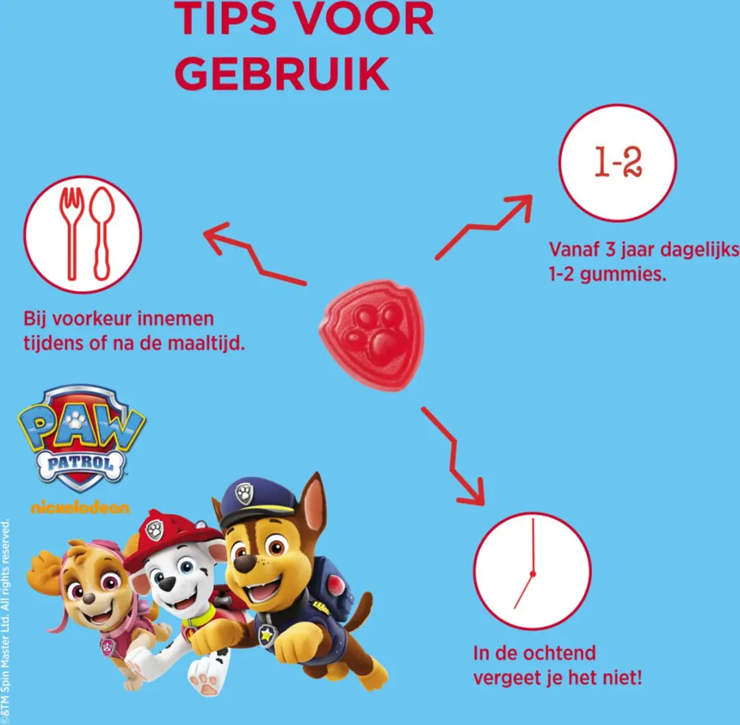 Dagravit Multivitamine Gummies Paw Patrol - 240 Stuks