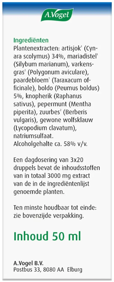 A.Vogel Boldocynara Druppels 2x50ml