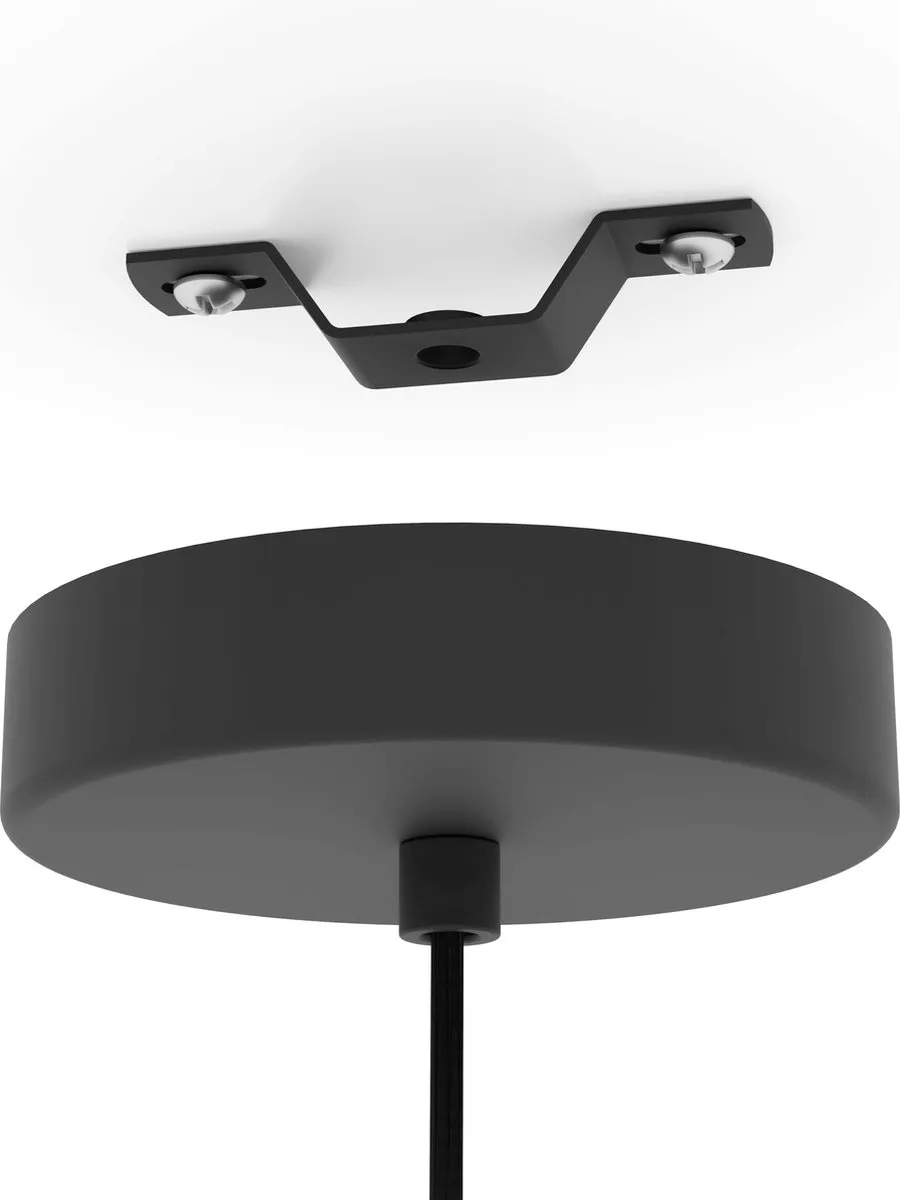 Eglo Pozueta 1 Hanglamp - Ø6,5cm - Zwart/Bruin