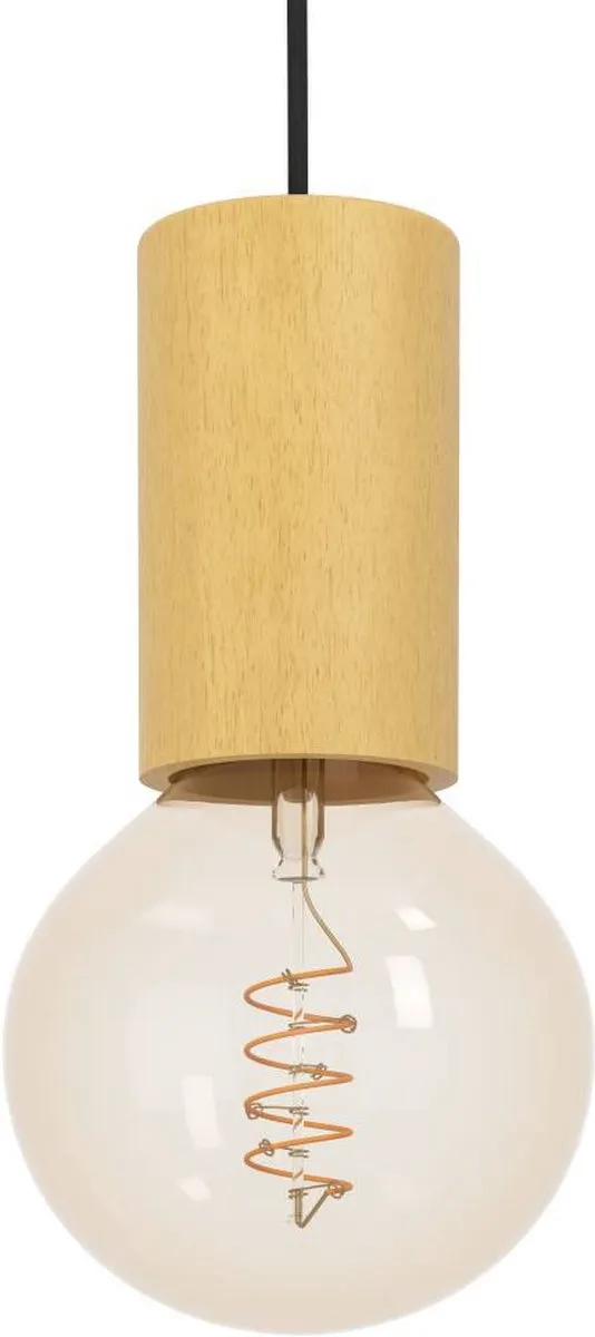 Eglo Pozueta 1 Hanglamp - Ø6,5cm - Zwart/Bruin