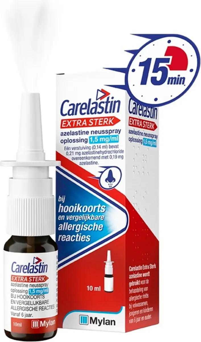 Carelastin Extra Sterk Azelastine Neusspray 2x10ml