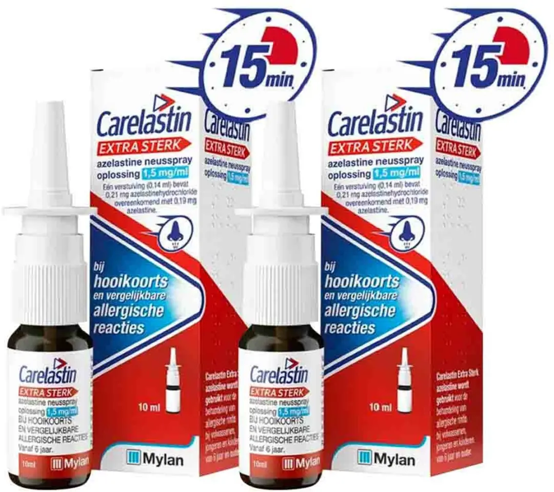 Carelastin Extra Sterk Azelastine Neusspray 2x10ml
