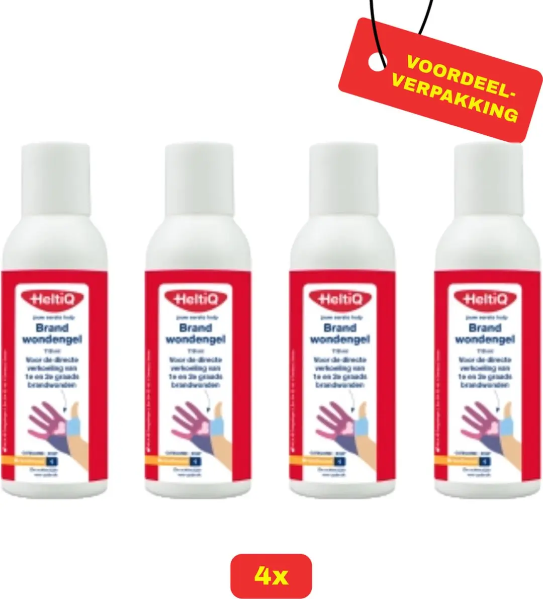 HeltiQ Brandwondengel 4x118ml