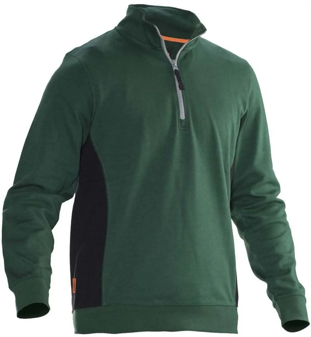 Jobman 5401 Halfzip Sweatshirt 65540120 - 3XL - Wit/Zwart