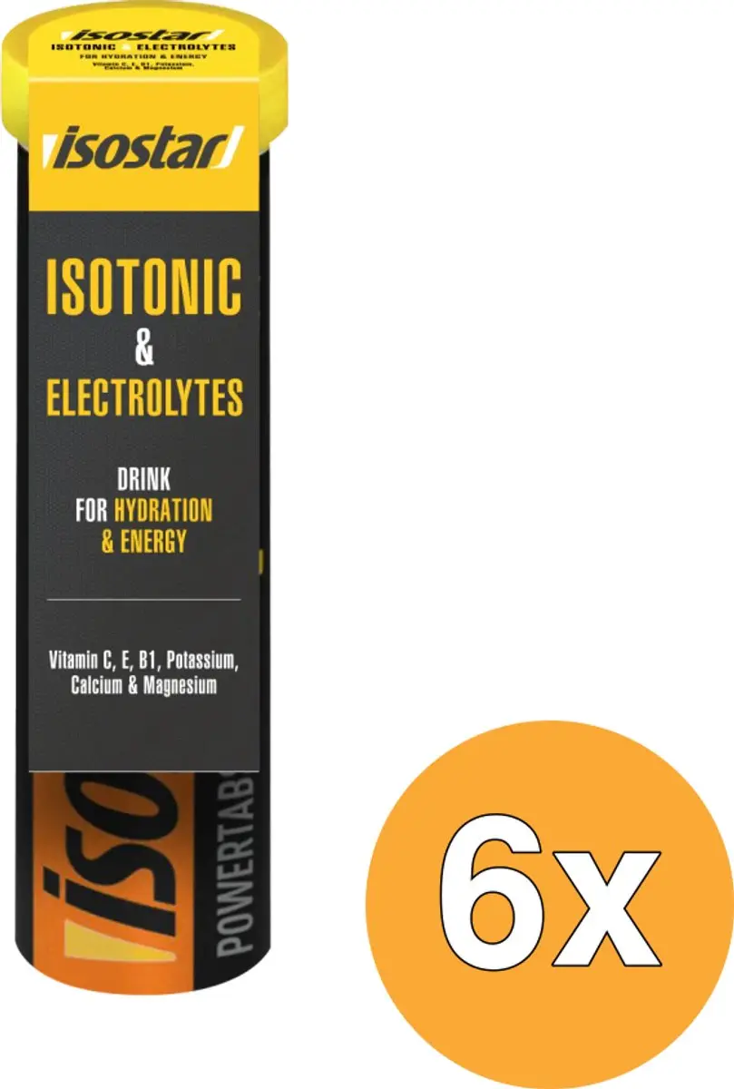 Isostar Hydrate & Perform Powertabs Sinaasappel - 6x500ml