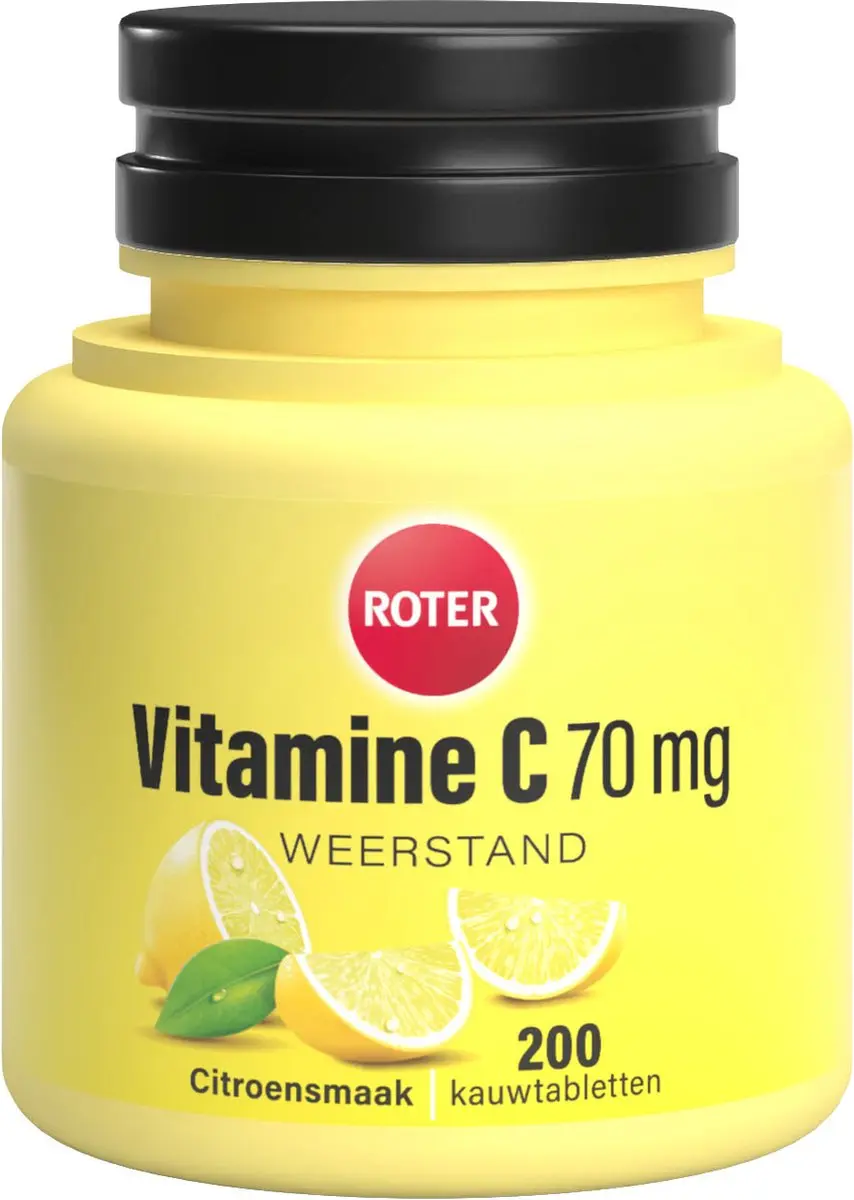 Roter Vitamine C 70mg Kauwtabletten 200 Stuks