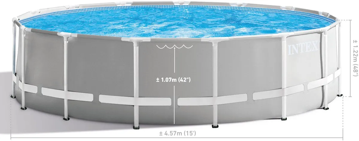 Intex Prism Frame Zwembad 457x122cm - 16.805L