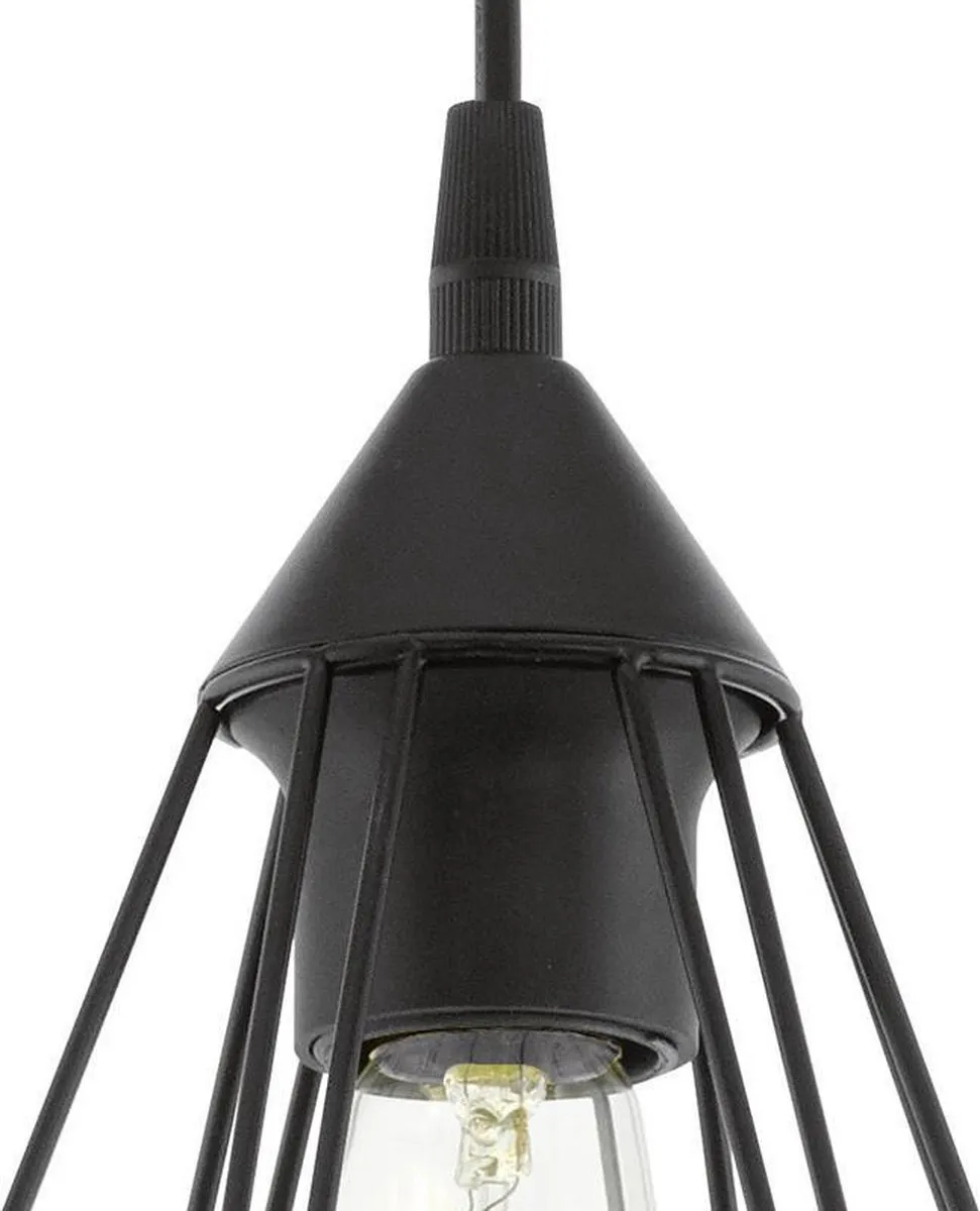 Eglo Tarbes Hanglamp E27 - Ø17,5cm - Zwart