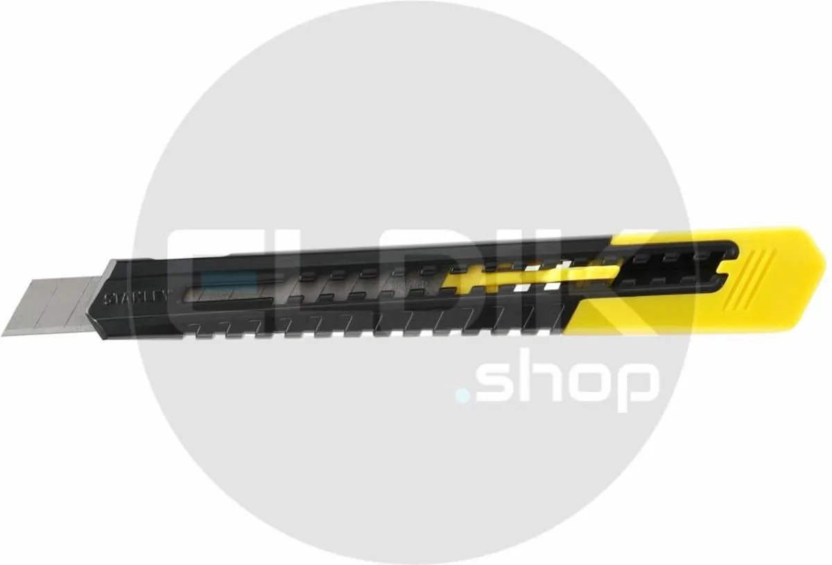 Stanley 0-10-150/12 Afbreekmesset 9mm - 12 Stuks - Zwart/Geel