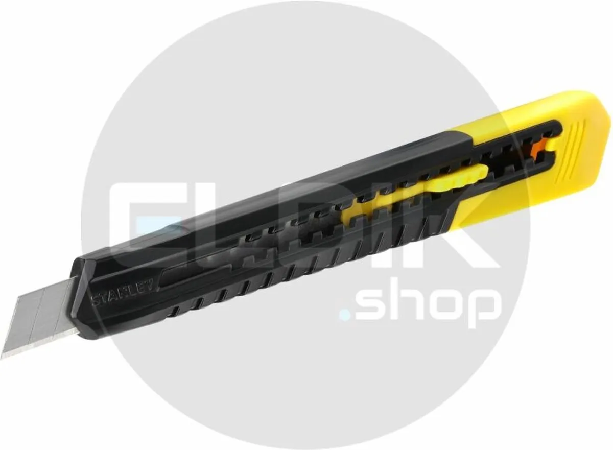 Stanley 0-10-150/12 Afbreekmesset 9mm - 12 Stuks - Zwart/Geel