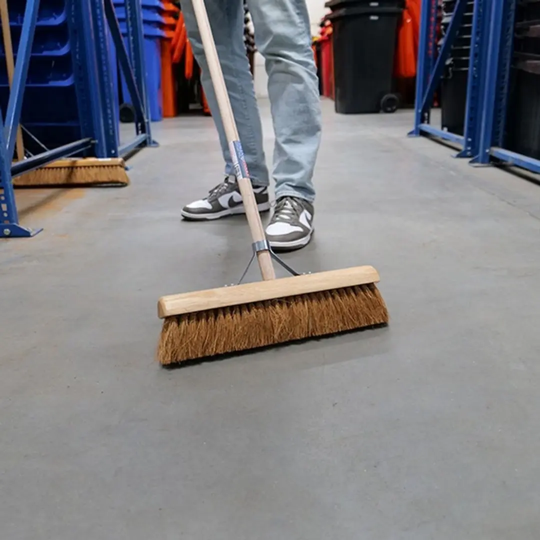 Talen Tools BB34C Zaalveger 40cm - Cocosharen - Bruin