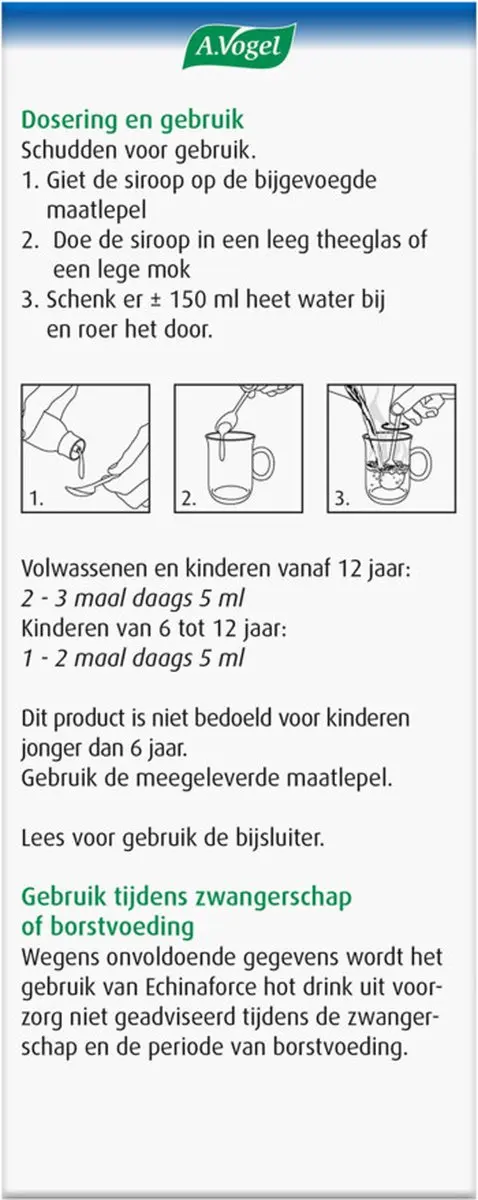 A.Vogel Echinaforce Hot Drink Forte Met Vlierbes 2x100ml