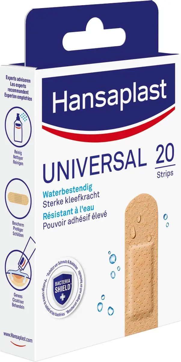 Hansaplast Universal Pleisters 20 Stuks - Beige