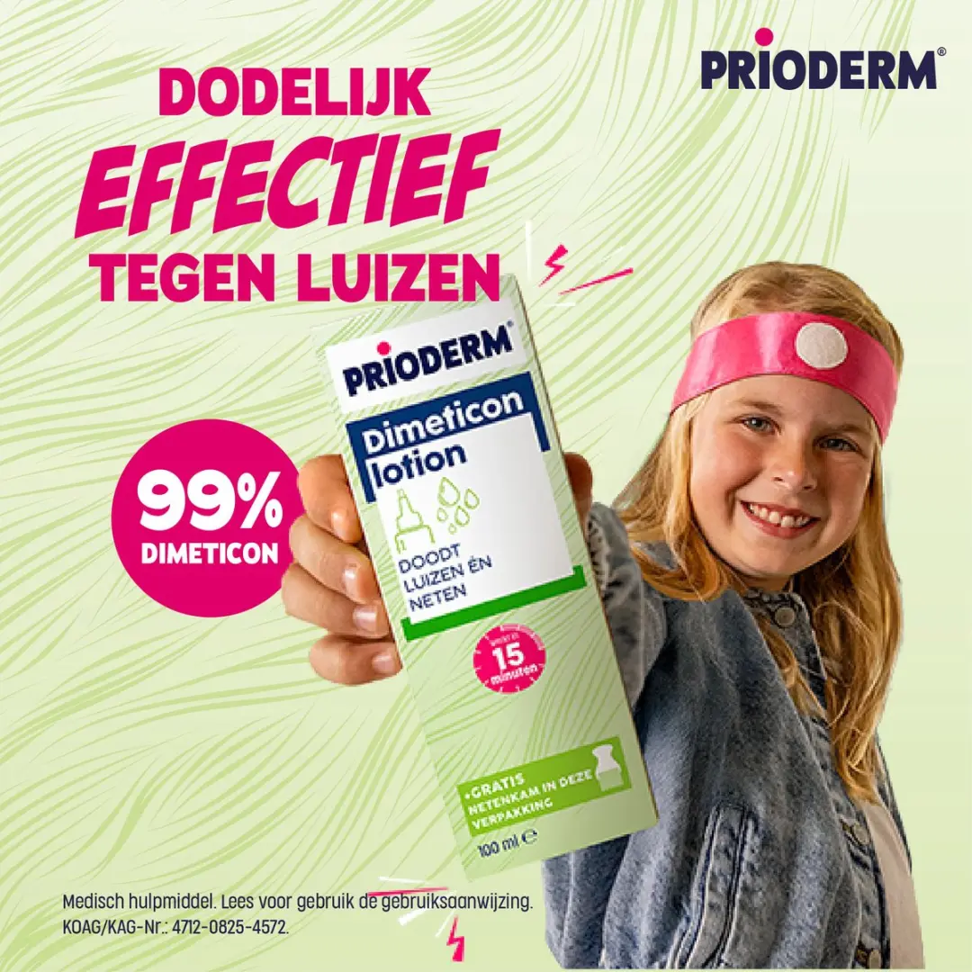 Prioderm Dimeticon Anti Luis Lotion 100ml - Incl. kam