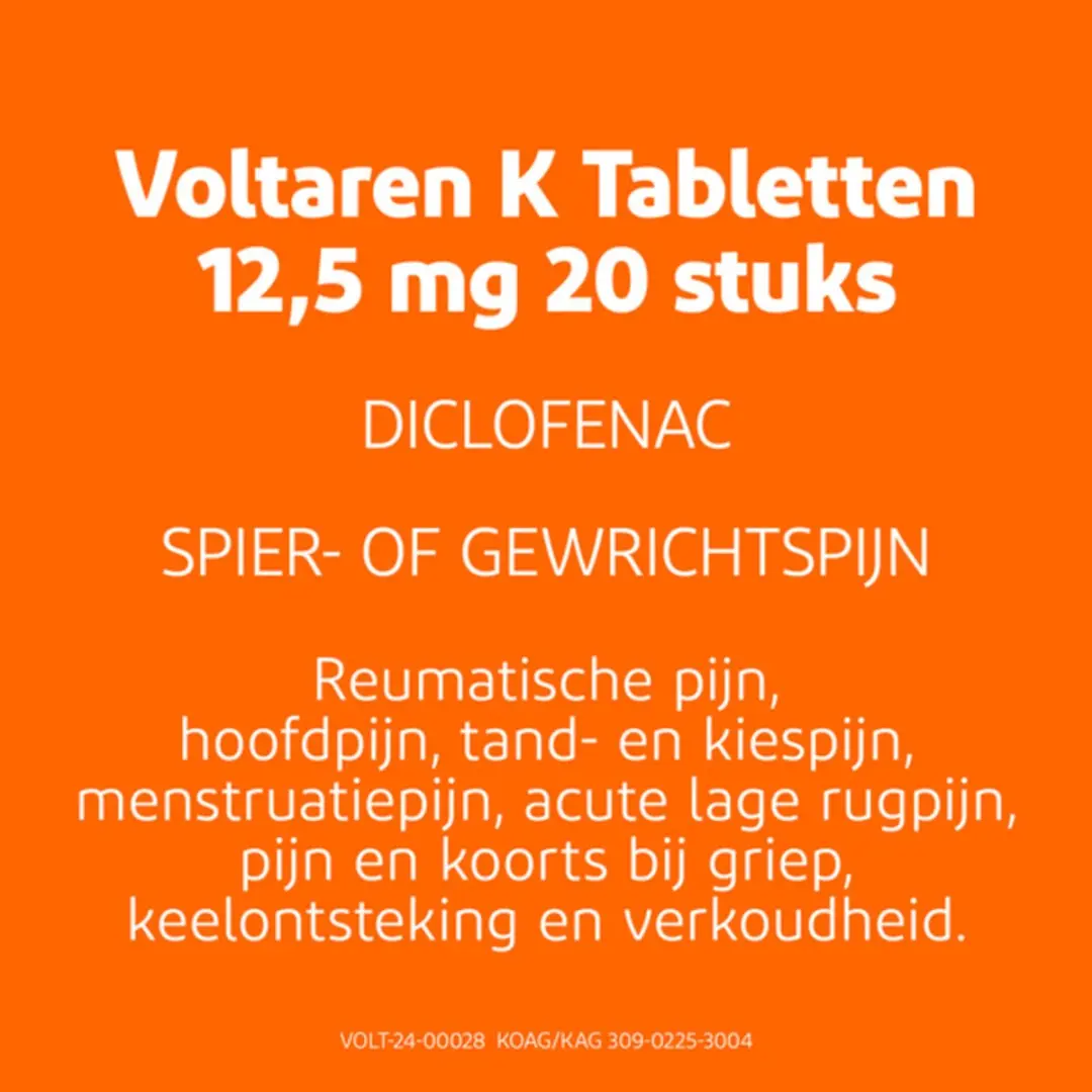 Voltaren K 12,5mg Diclofenac Tabletten - 20 Stuks