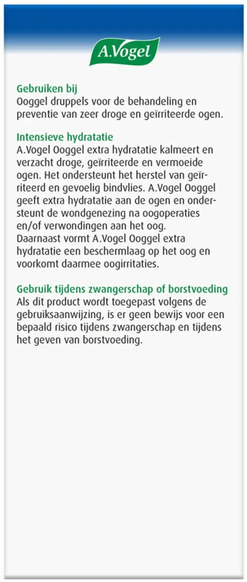 A.Vogel Ooggel Extra Hydratatie - 2x10ml