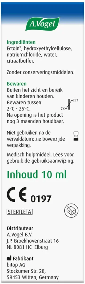 A.Vogel Ooggel Extra Hydratatie - 2x10ml