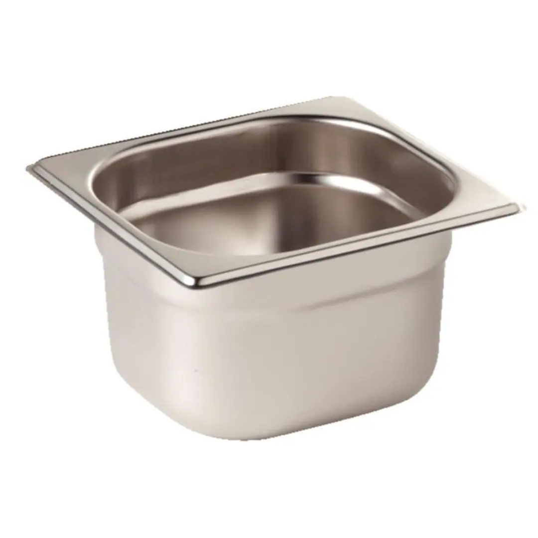 Vogue GN1/6 RVS Bak 65mm - K985 - Zilver