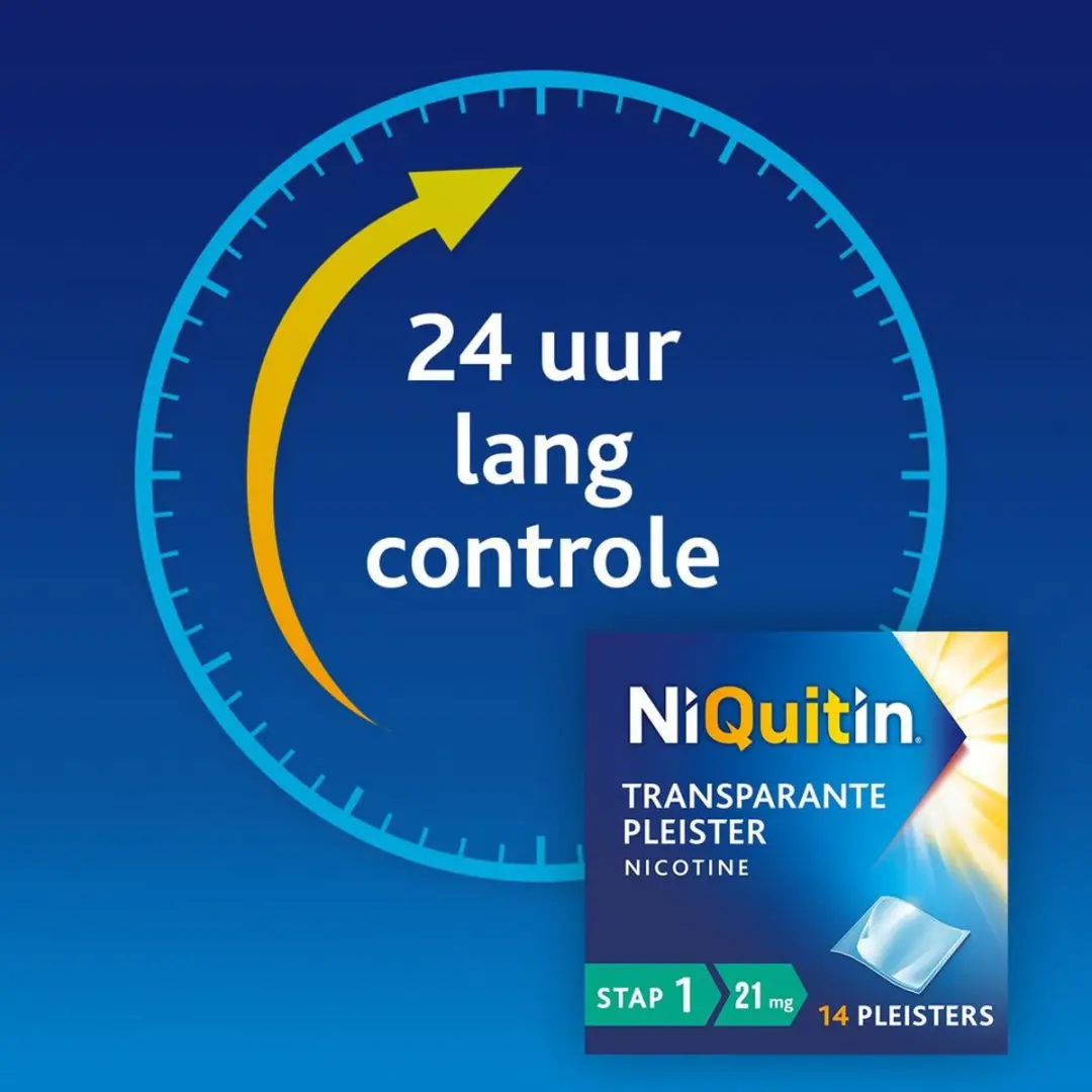NiQuitin Clear Nicotinepleisters 21mg Stap 1 - 28 Stuks