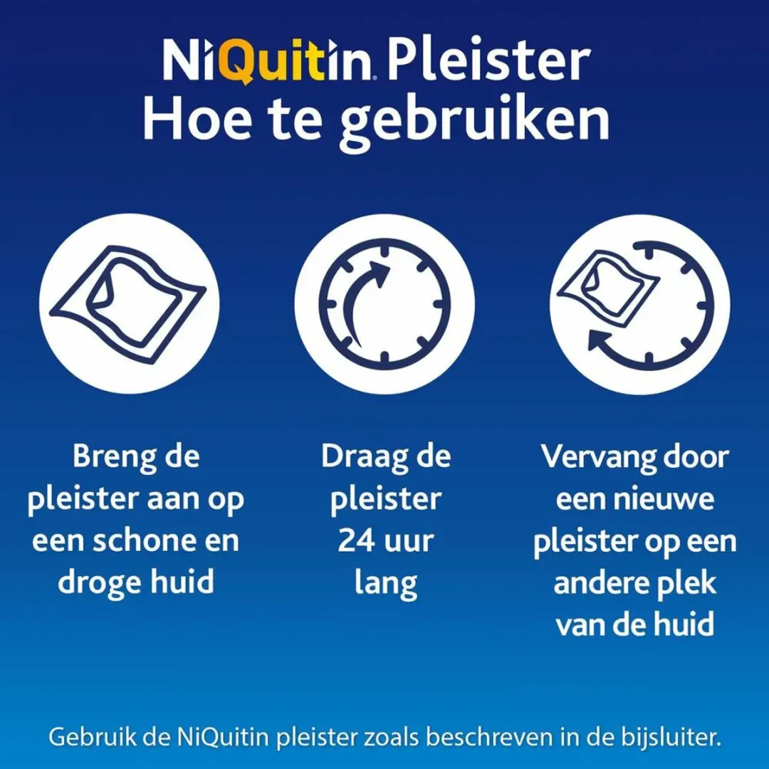 NiQuitin Clear Nicotinepleisters 21mg Stap 1 - 28 Stuks