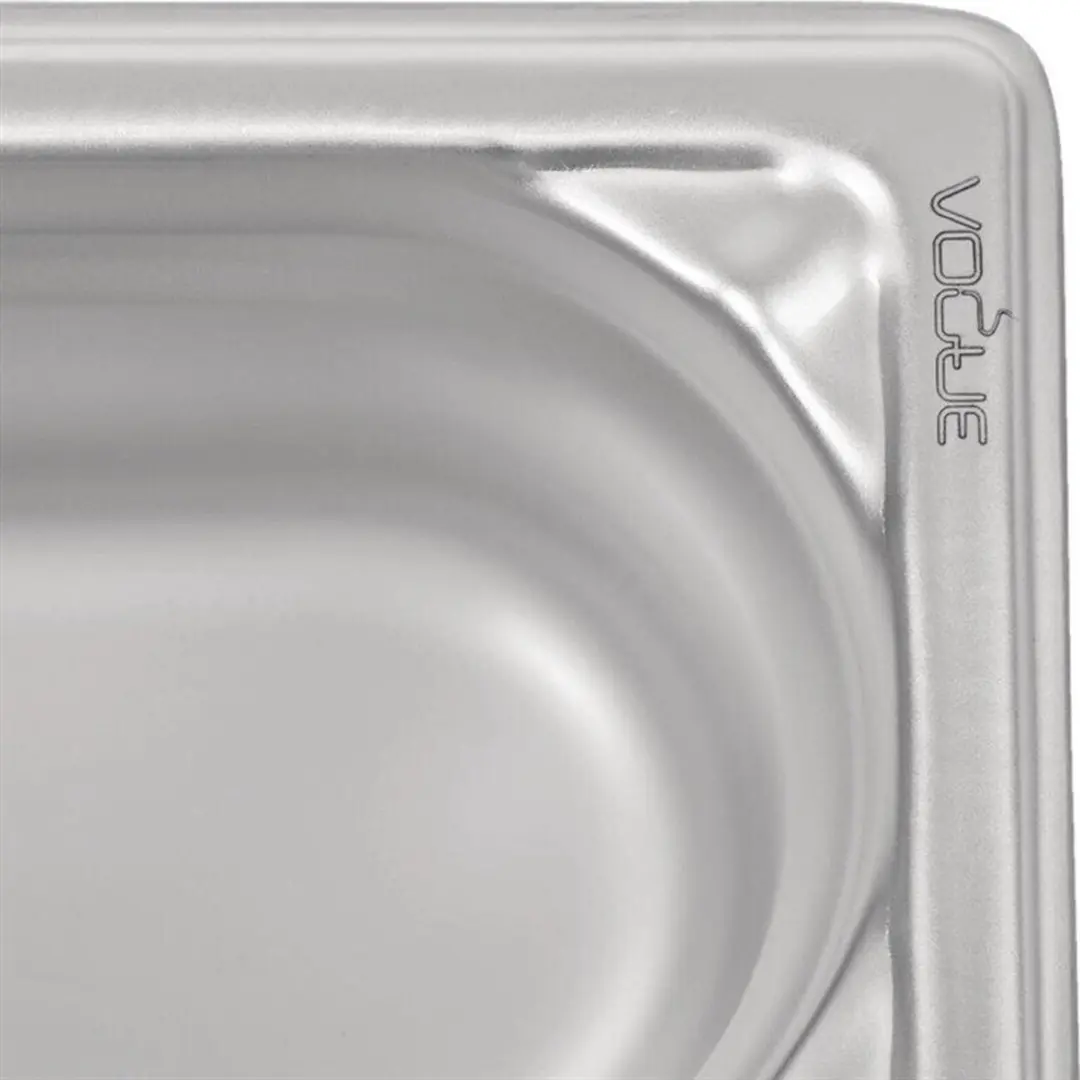 Vogue RVS GN 1/9 Bak 100mm - Grijs