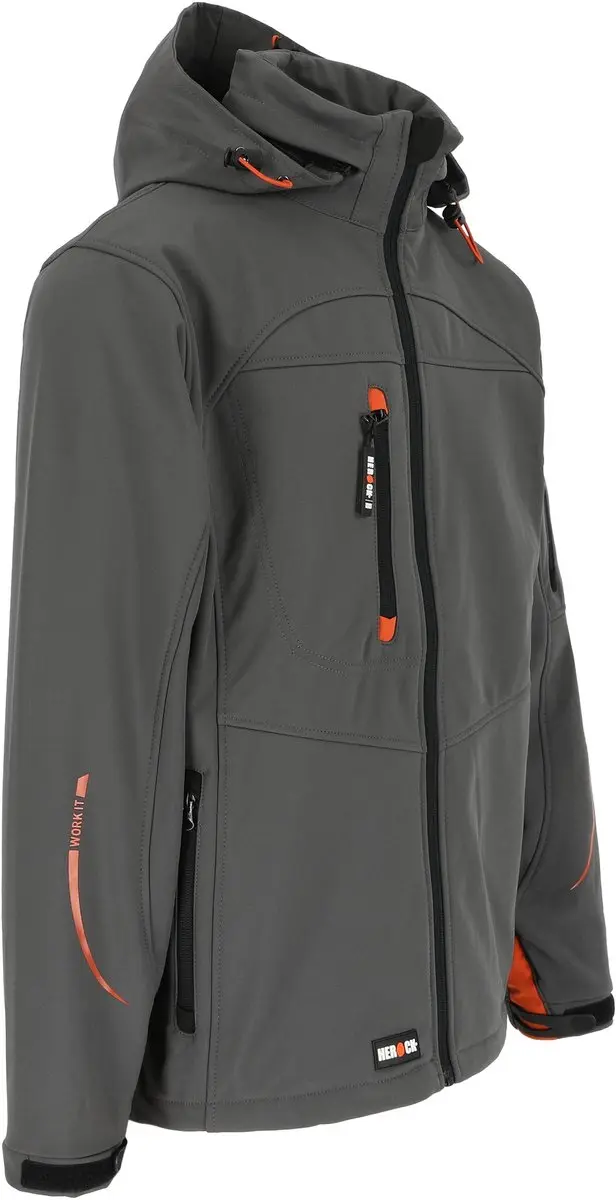 Herock Poseidon Softshelljas XXXL - Zwart