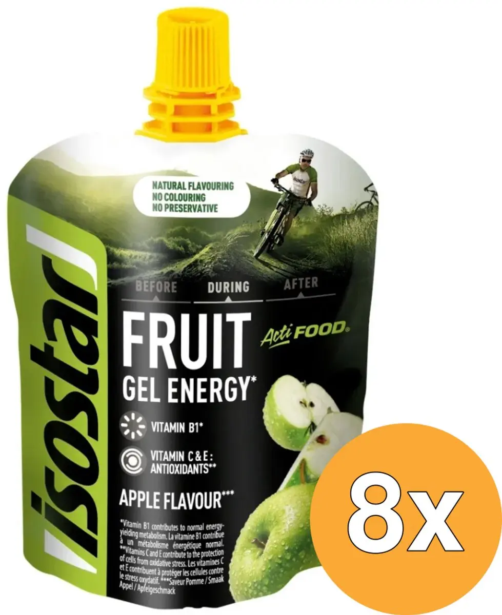 Isostar Actifood Energieboost Appel - 8x90ml