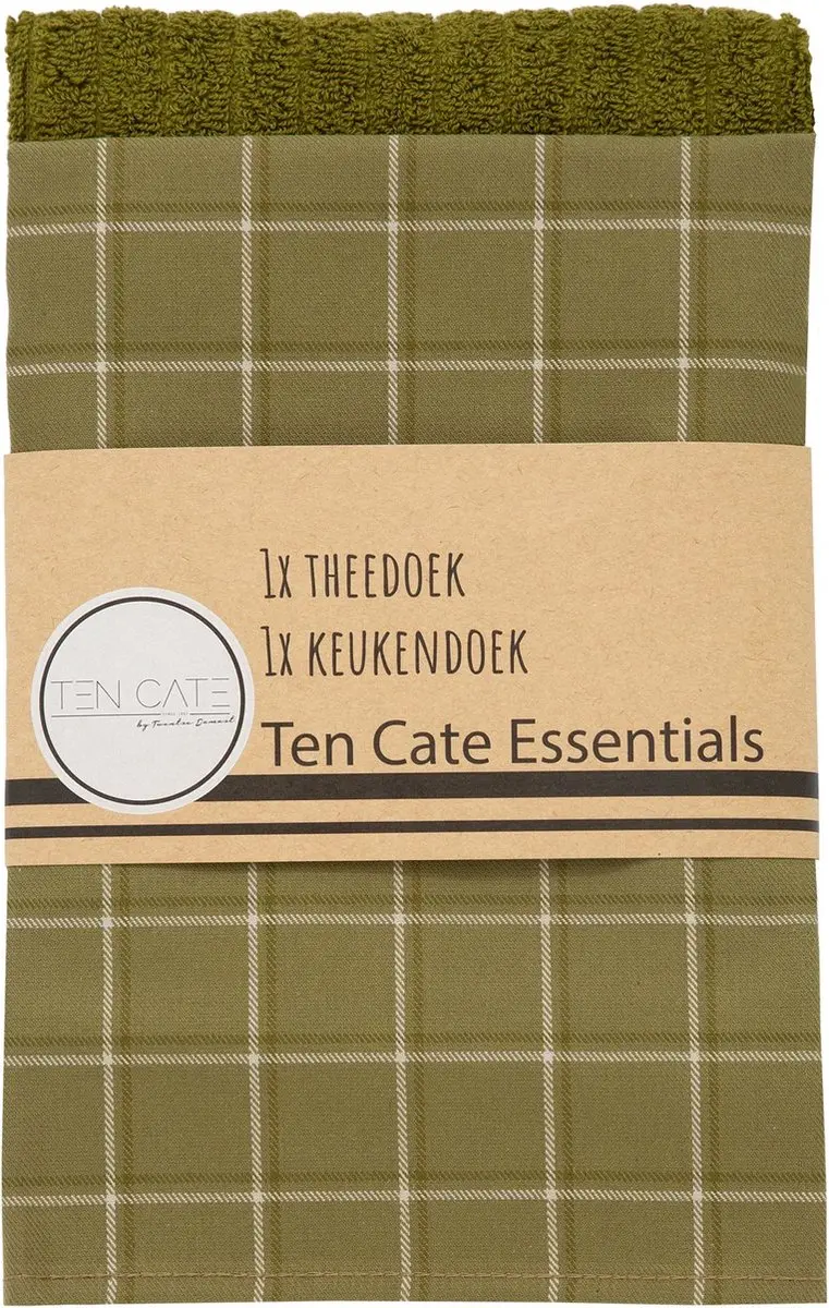 Ten Cate Keukenhanddoeken Set - Mosgroen/Avocado