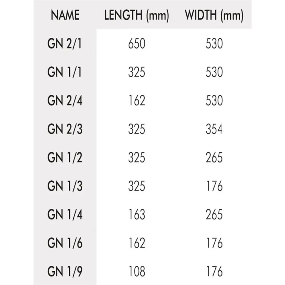 Vogue RVS GN 1/1 Bak 100mm K923 - Zilver