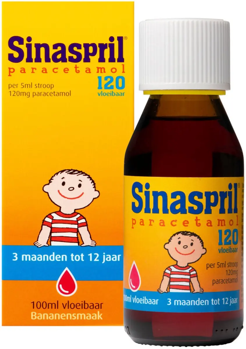 Sinaspril Vloeibaar Paracetamol 120mg - 2x100ml