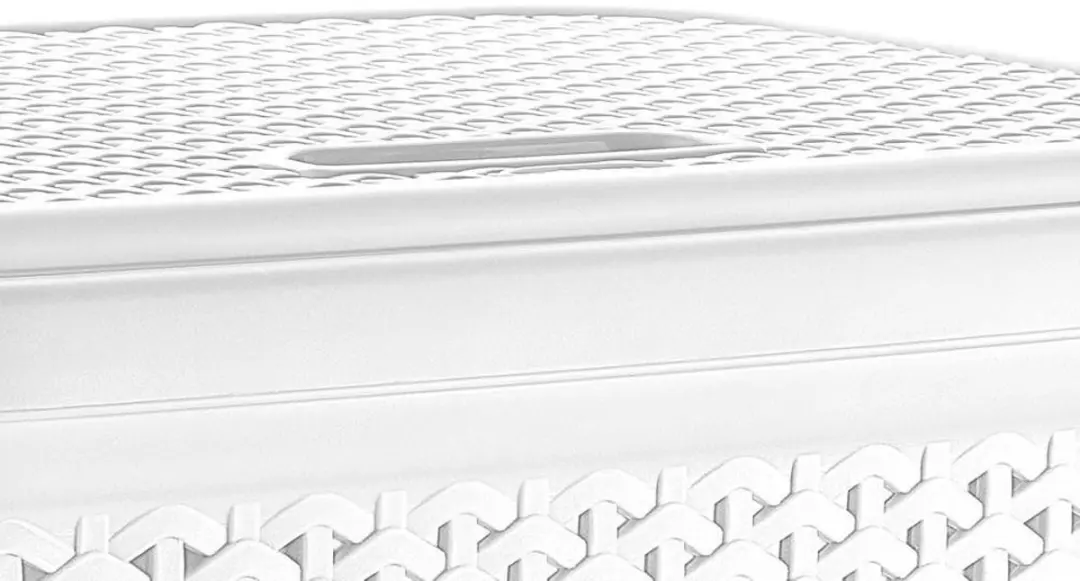 Witte plastic wasmand – 55 liter