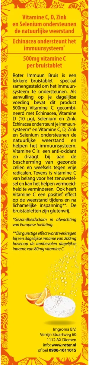 Roter Immuun Vitamine C & D 60 Tabletten
