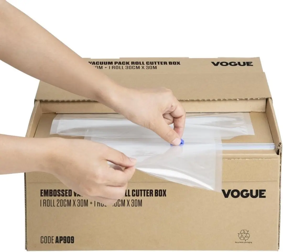 Vogue Vacuümverpakkingsrol AP909 met Snijdoos - 200mm/300mm - 2 Stuks