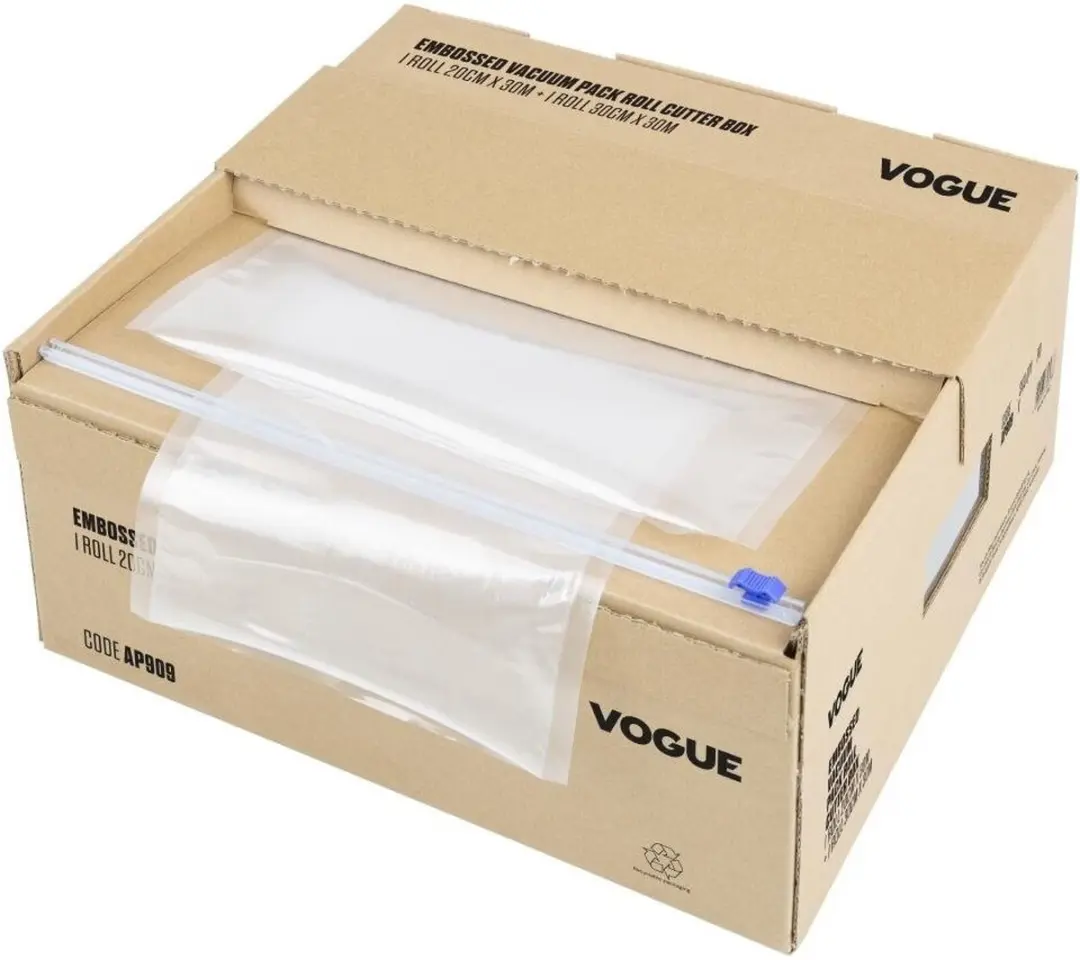 Vogue Vacuümverpakkingsrol AP909 met Snijdoos - 200mm/300mm - 2 Stuks