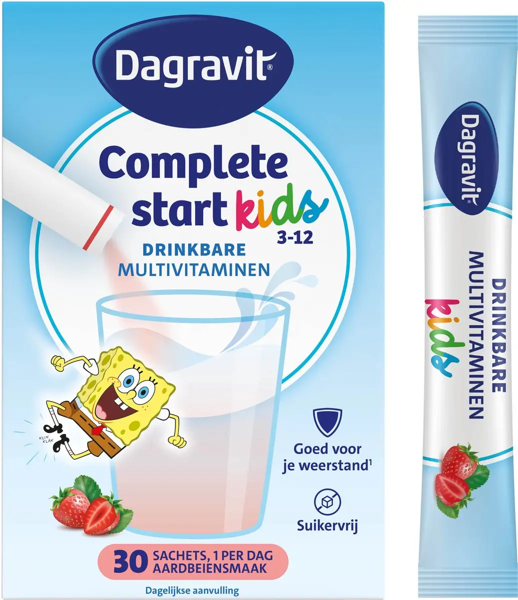 Dagravit Complete Start Kids Multivitaminen Aardbeien