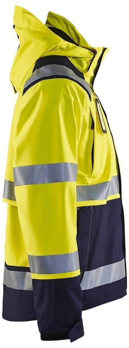 Blåkläder 4987-1987 Shell Jack High Vis - Geel/Marineblauw XS