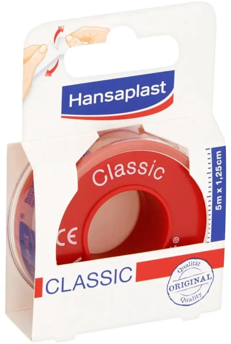 Hansaplast Classic Hechtpleister 5m x 1,25cm - Beige