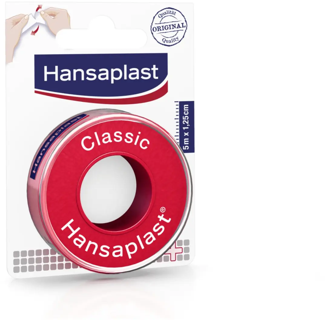 Hansaplast Classic Hechtpleister 5m x 1,25cm - Beige