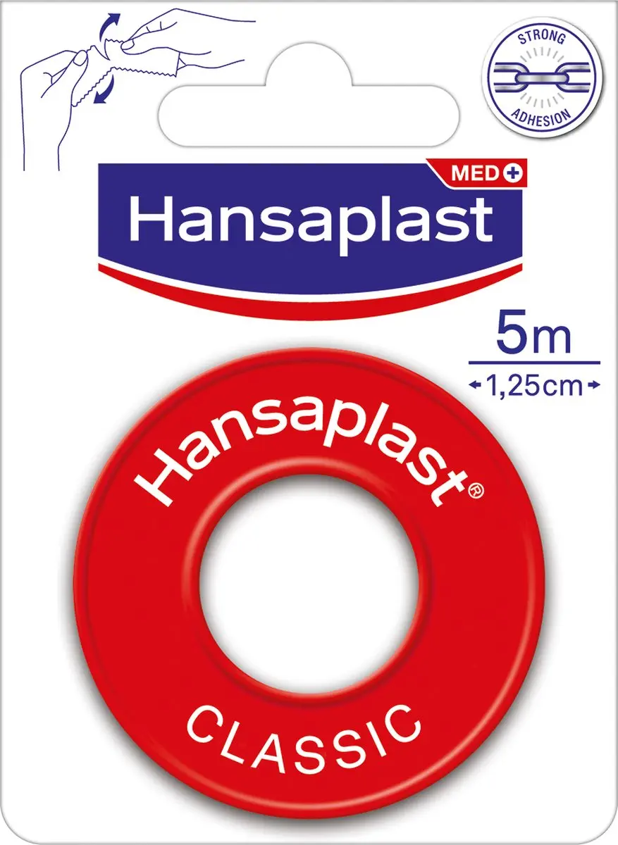 Hansaplast Classic Hechtpleister 5m x 1,25cm