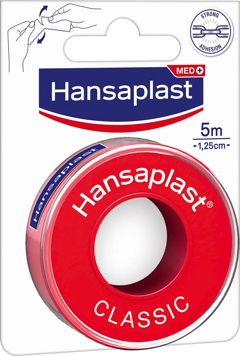Hansaplast Classic Hechtpleister 5m x 1,25cm - Beige