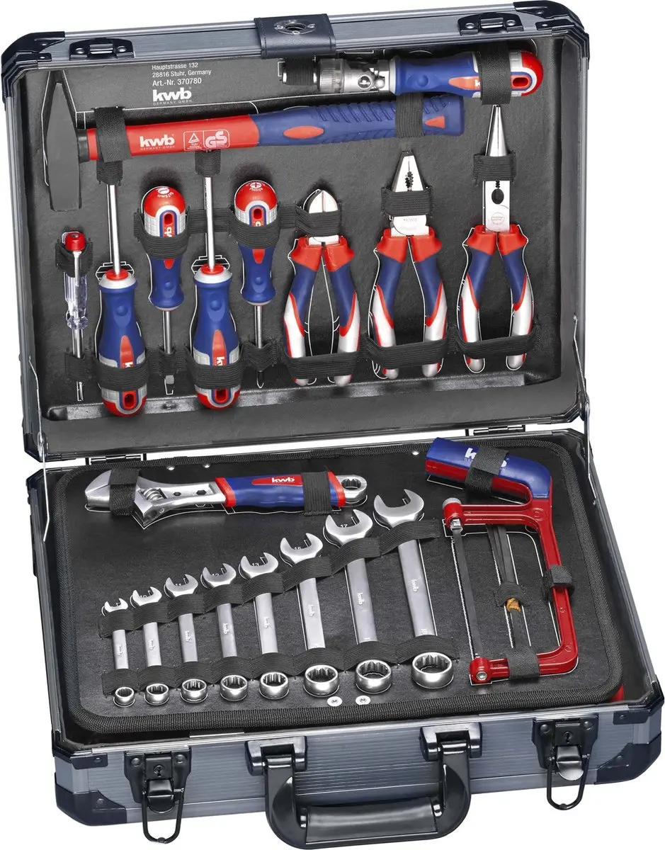 KWB Gereedschapskoffer 129-delig - Aluminium Koffer