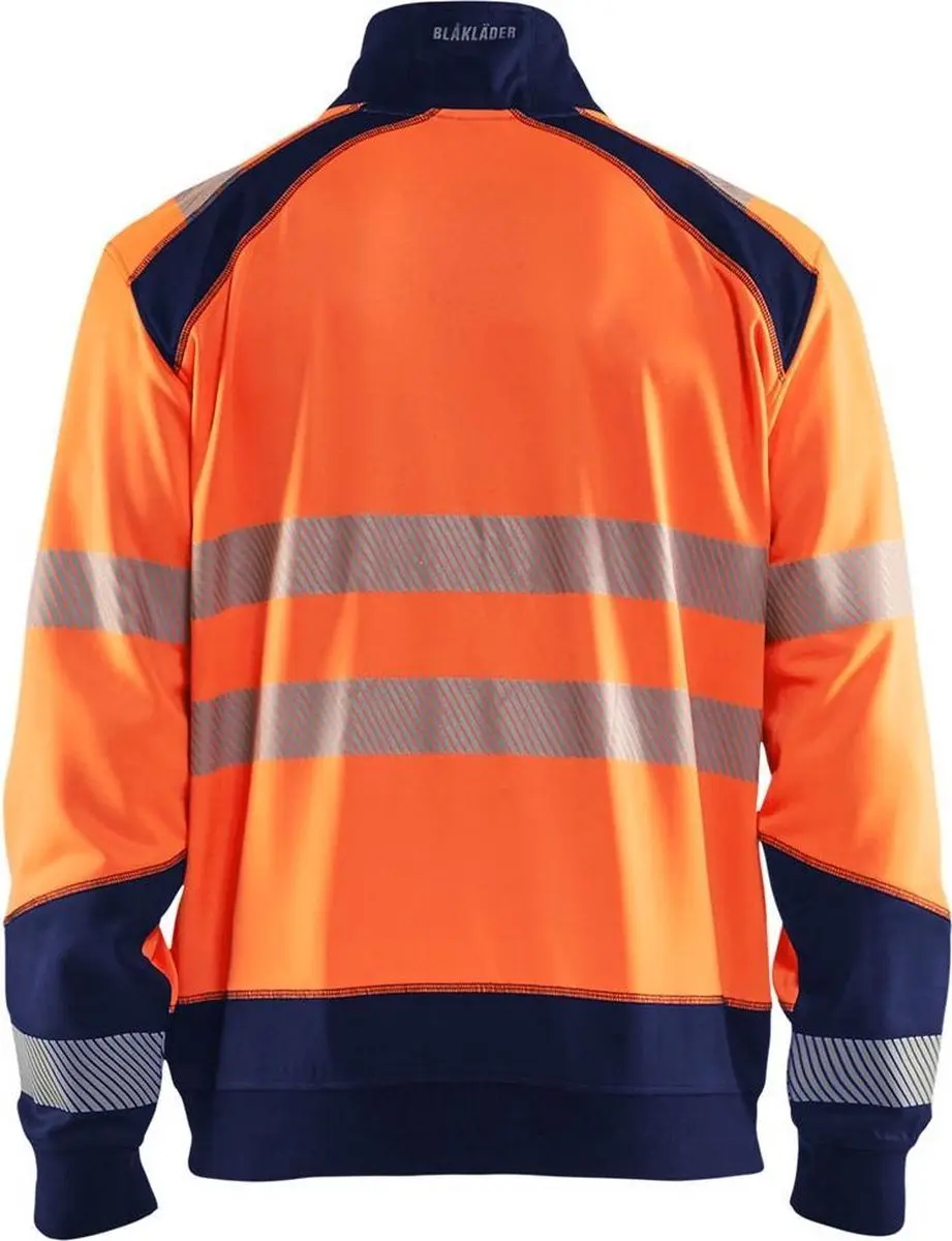 Blåkläder Sweatshirt High Vis 3558-2528 - M - Oranje/Marineblauw