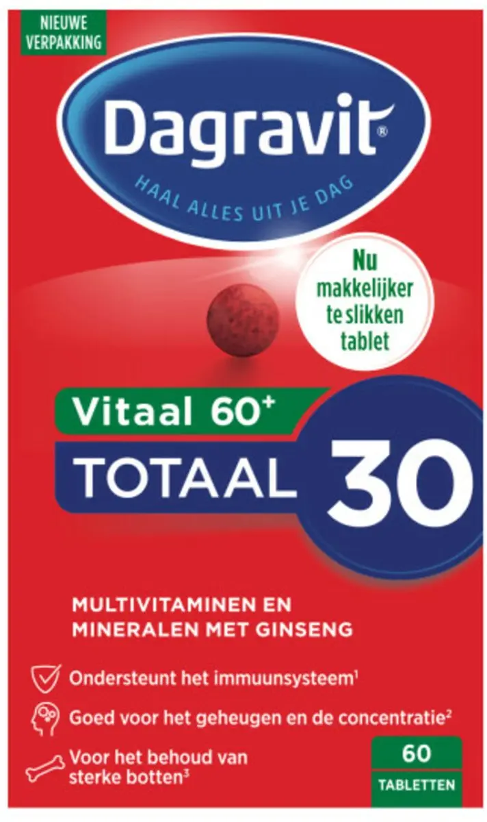 Dagravit Vitaal 60+ Multivitaminen 120 tabletten