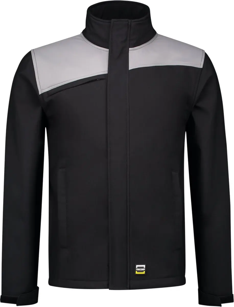 Tricorp Softshell Bicolor Naden 402021 - Mannen - Zwart/Grijs - 3XL