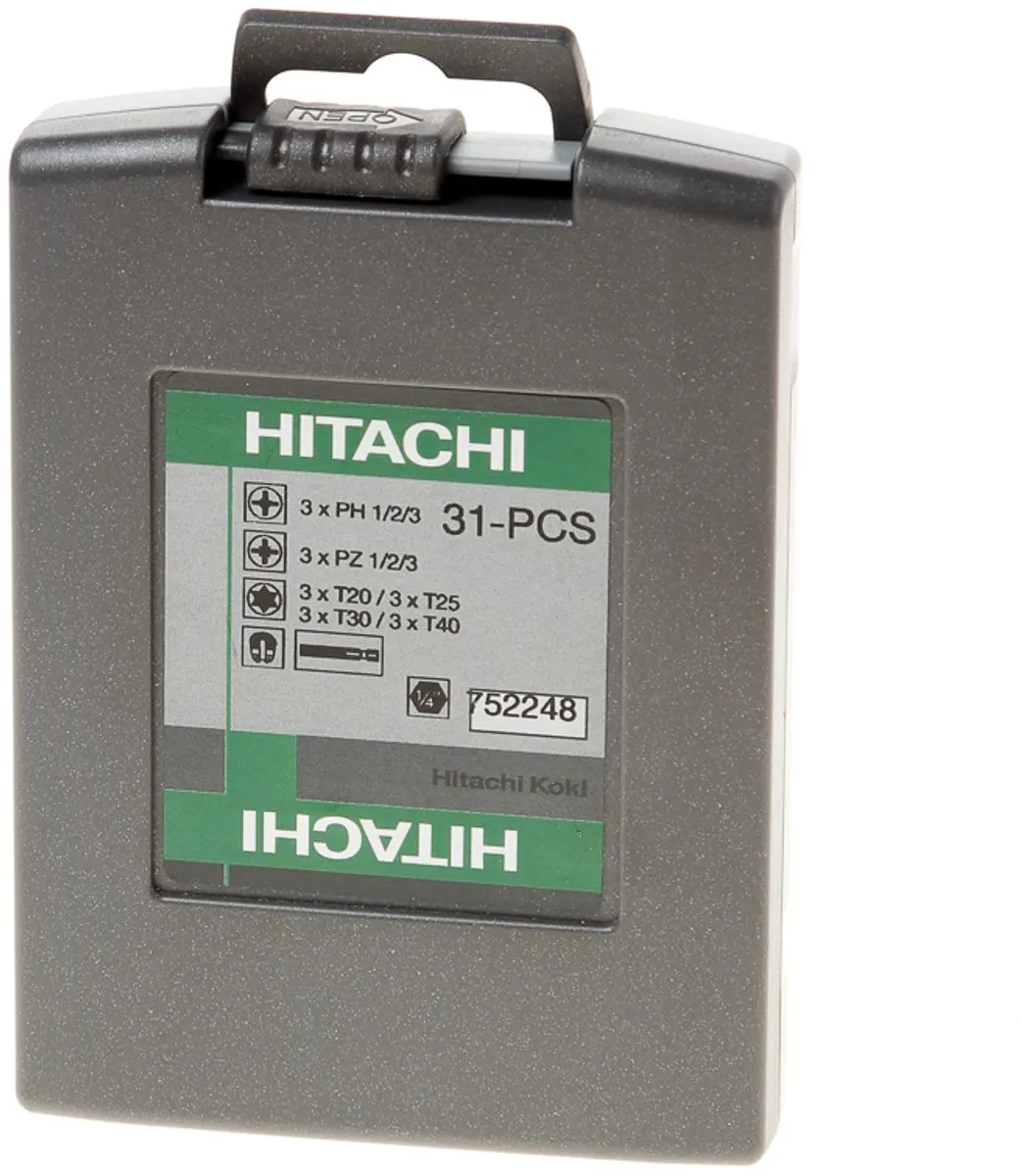 Hikoki Bitbox 1/4" 31-delig HI00375