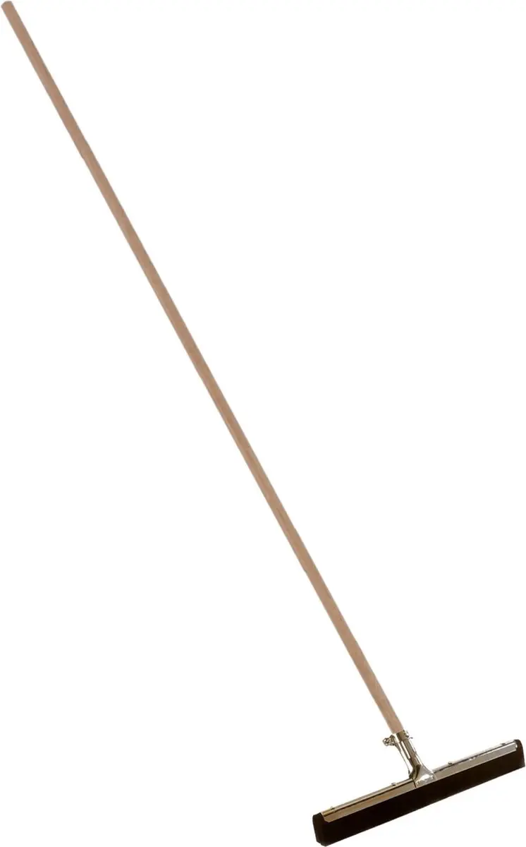 Talen Tools Vloertrekker Metaal/Rubber 35cm - Houten Steel 130cm - Zwart