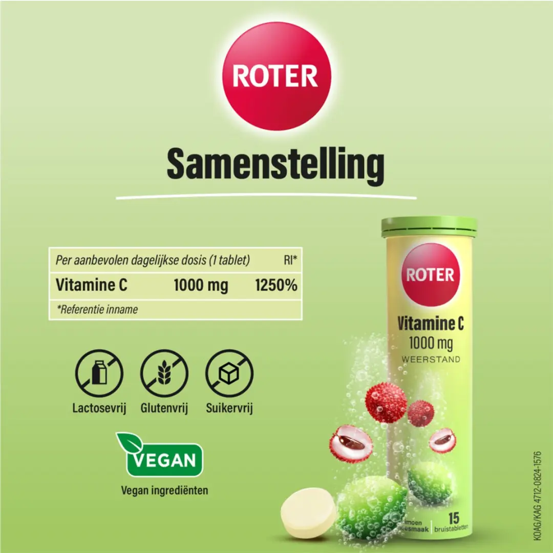 Roter Vitamine C 1000mg Lime-Lychee