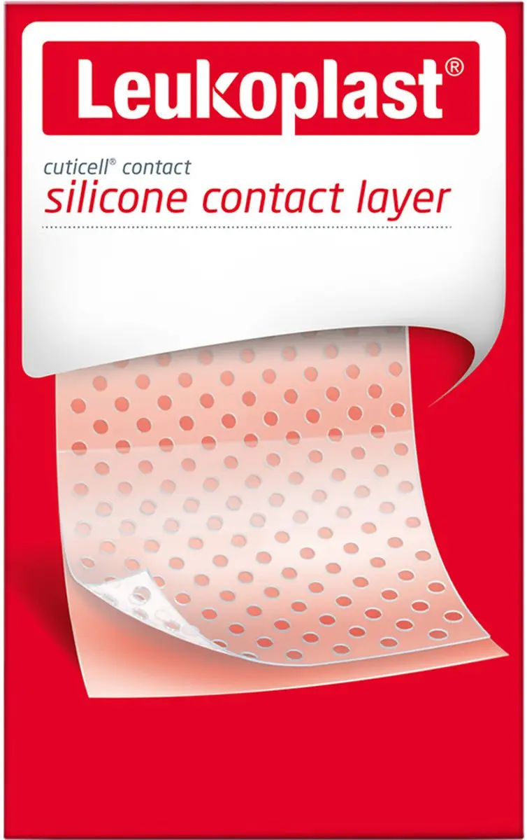 Leukoplast Cuticell Contact Siliconen Wondcontactlaag 5x7,5cm - 5 Stuks